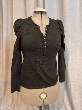 Nation LTD Black Long Sleeve Shirt